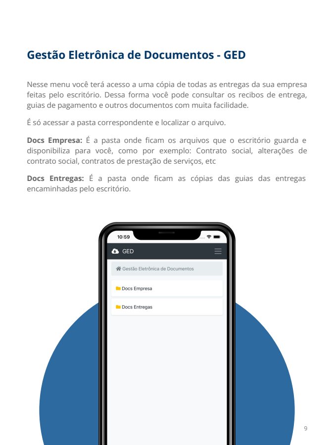 Tela do manual: Documentos da empresa